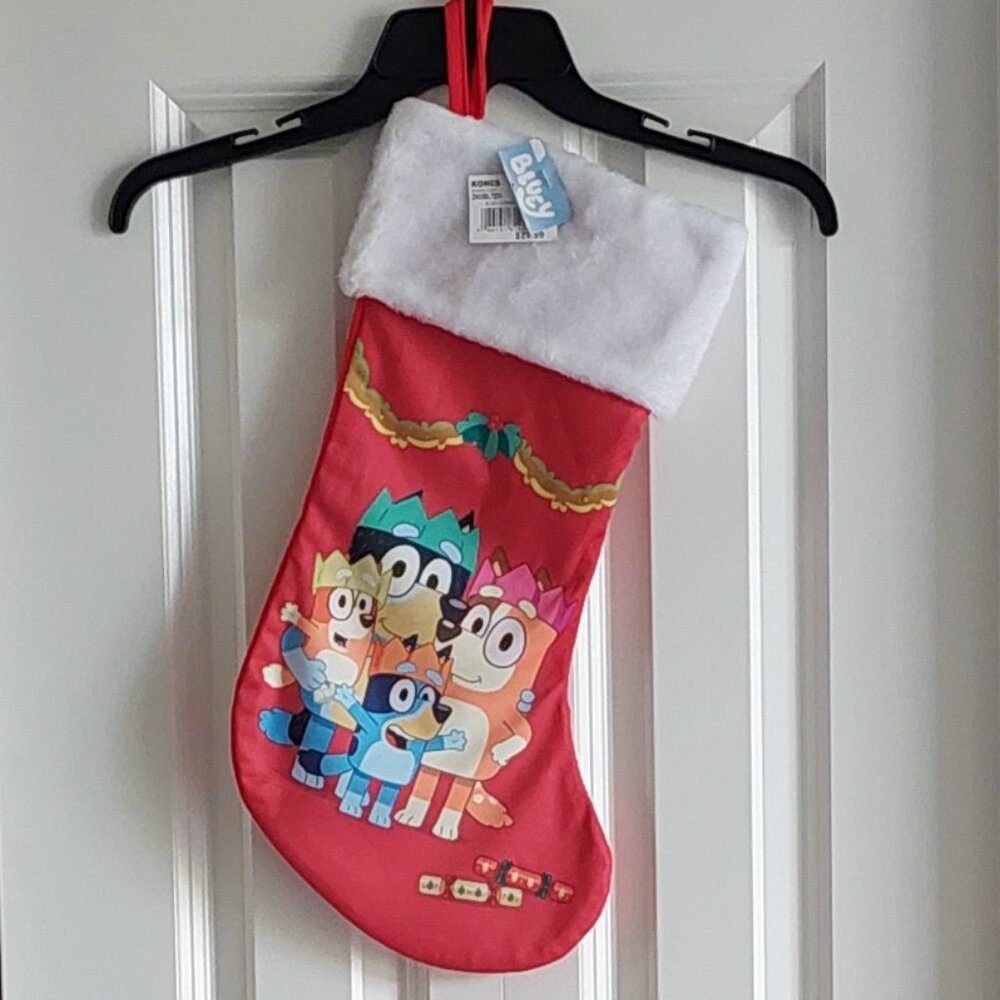 New Kurt S Adler Bluey & Family Christmas Stocking